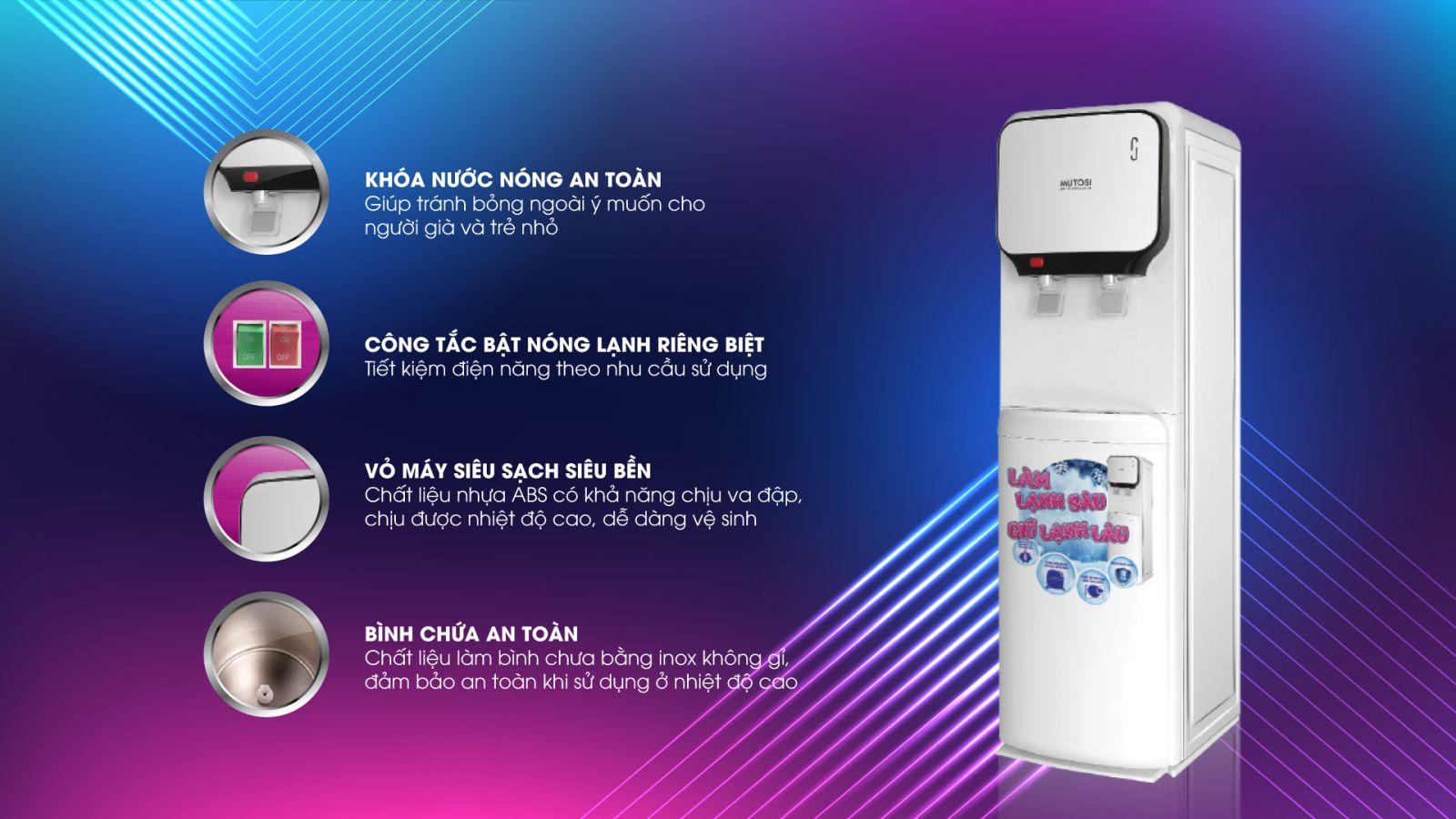 Cây nước nóng lạnh Mutosi MD-200S