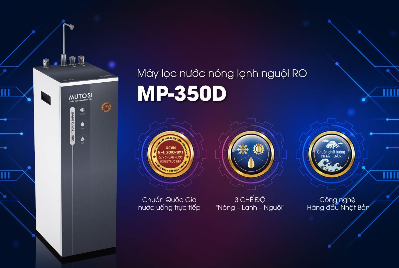 Máy lọc nước nóng lạnh nguội Mutosi MP-350D