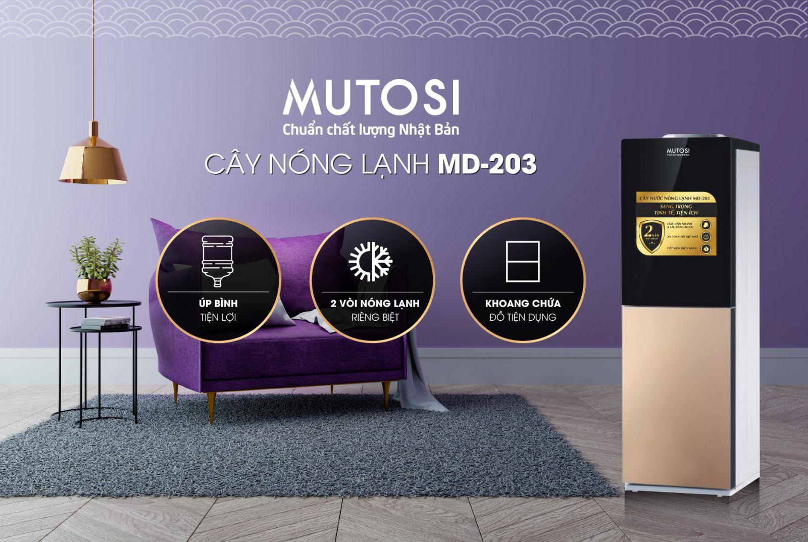 Cây nước nóng lạnh Mutosi MD-203