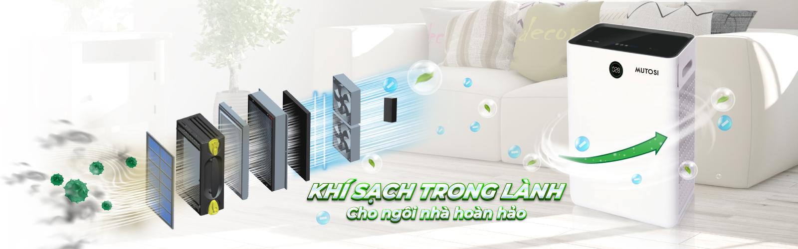 Máy lọc không khí Mutosi MAP-801H-UV