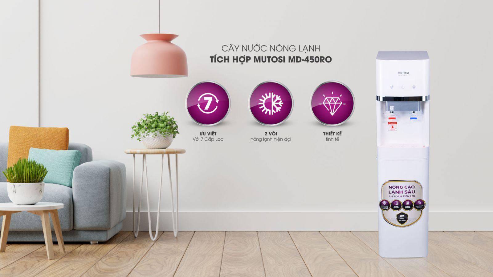 Cây nước nóng lạnh Mutosi cho văn phòng MD-450ROQ