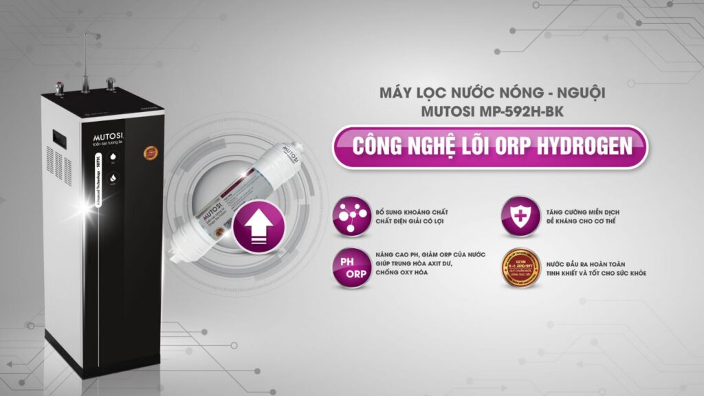 Máy lọc nước Nóng Nguội 9 lõi MP-592H-BK