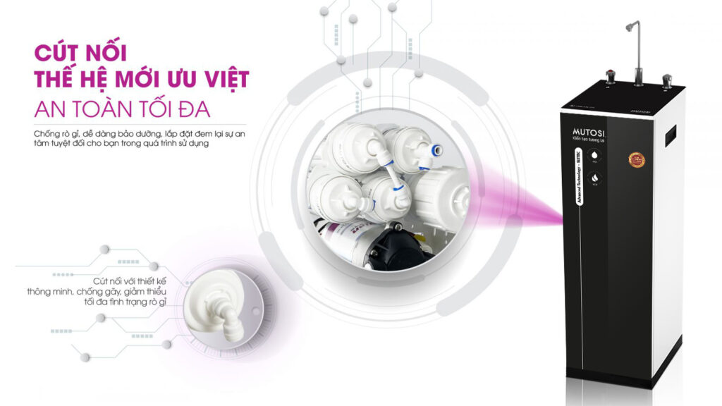 Máy lọc nước Nóng Nguội 9 lõi MP-592H-BK