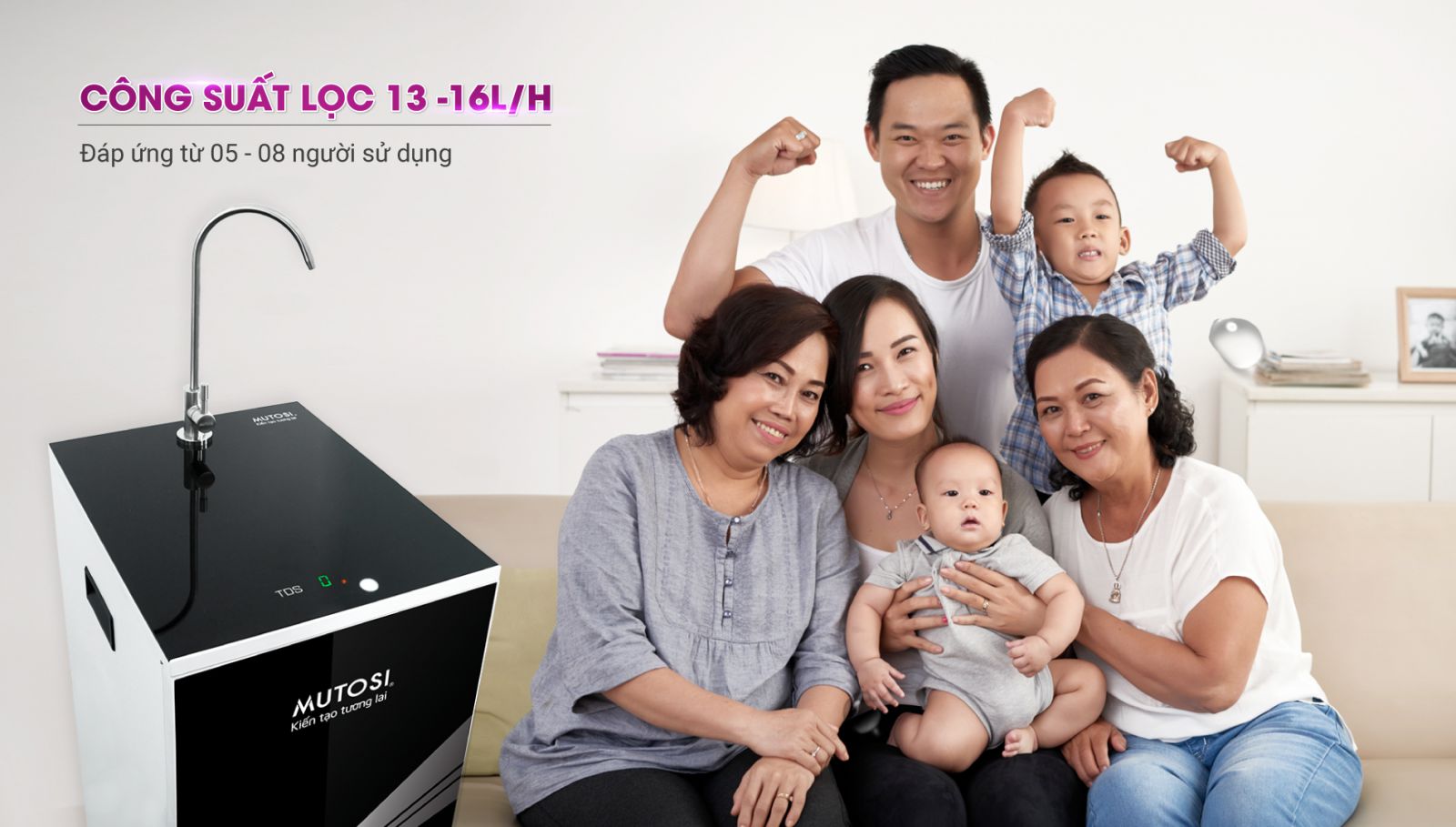 Máy lọc nước Mutosi 9 lõi Enrolas MP-E91S